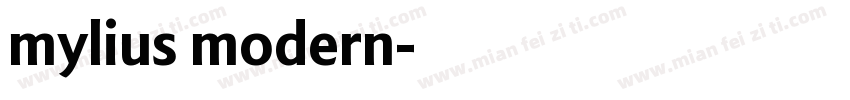 mylius modern字体转换